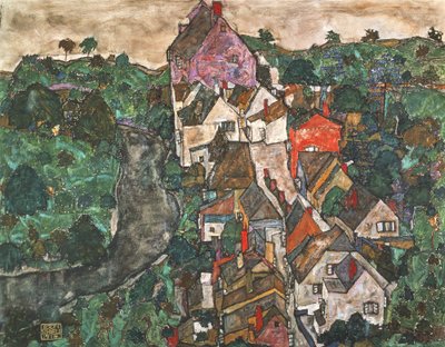 Krumau by Egon Schiele